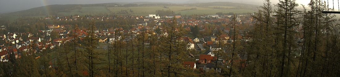 Live - Panoramablick vom Knieberg über Langewiesen