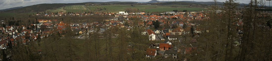 Live - Panoramablick vom Knieberg über Langewiesen