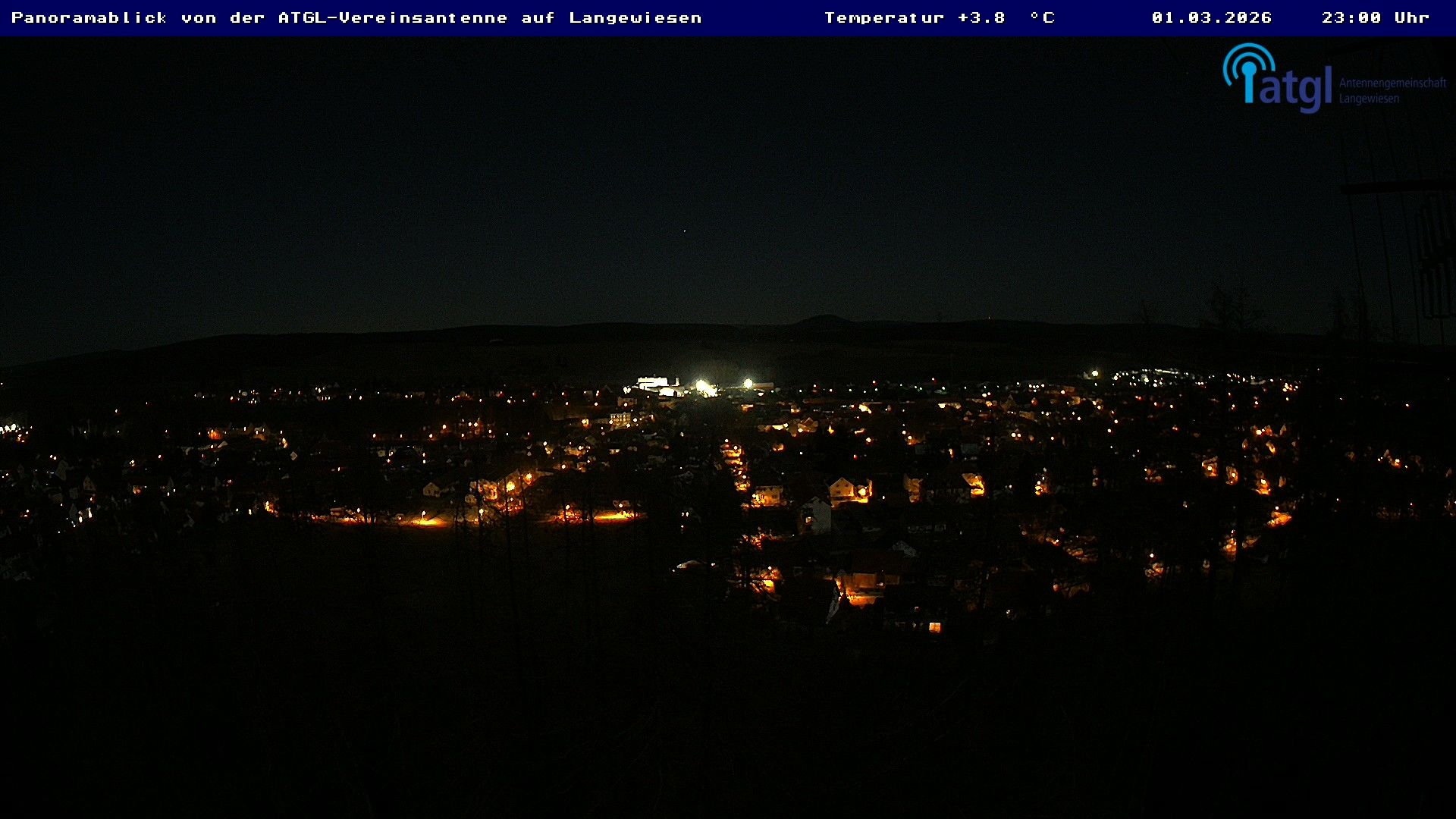 Live - Panoramablick vom Knieberg über Langewiesen