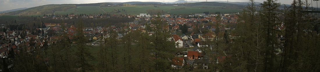 Live - Panoramablick vom Knieberg über Langewiesen