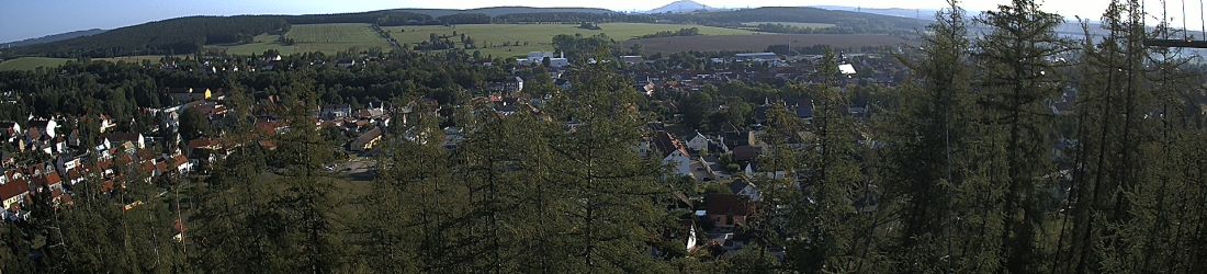 Live - Panoramablick vom Knieberg über Langewiesen