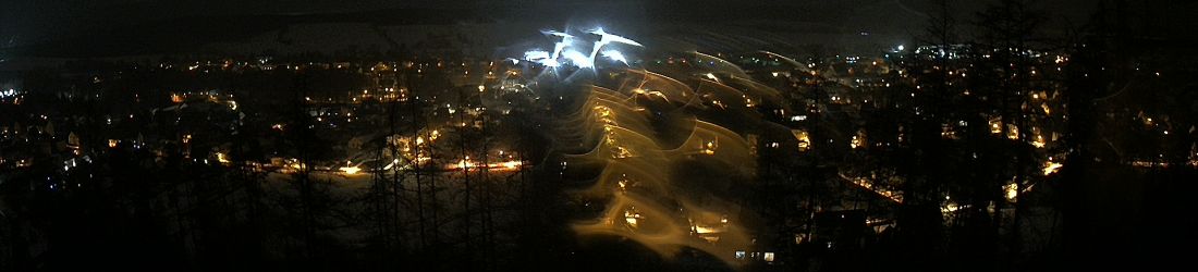 Live - Panoramablick vom Knieberg über Langewiesen