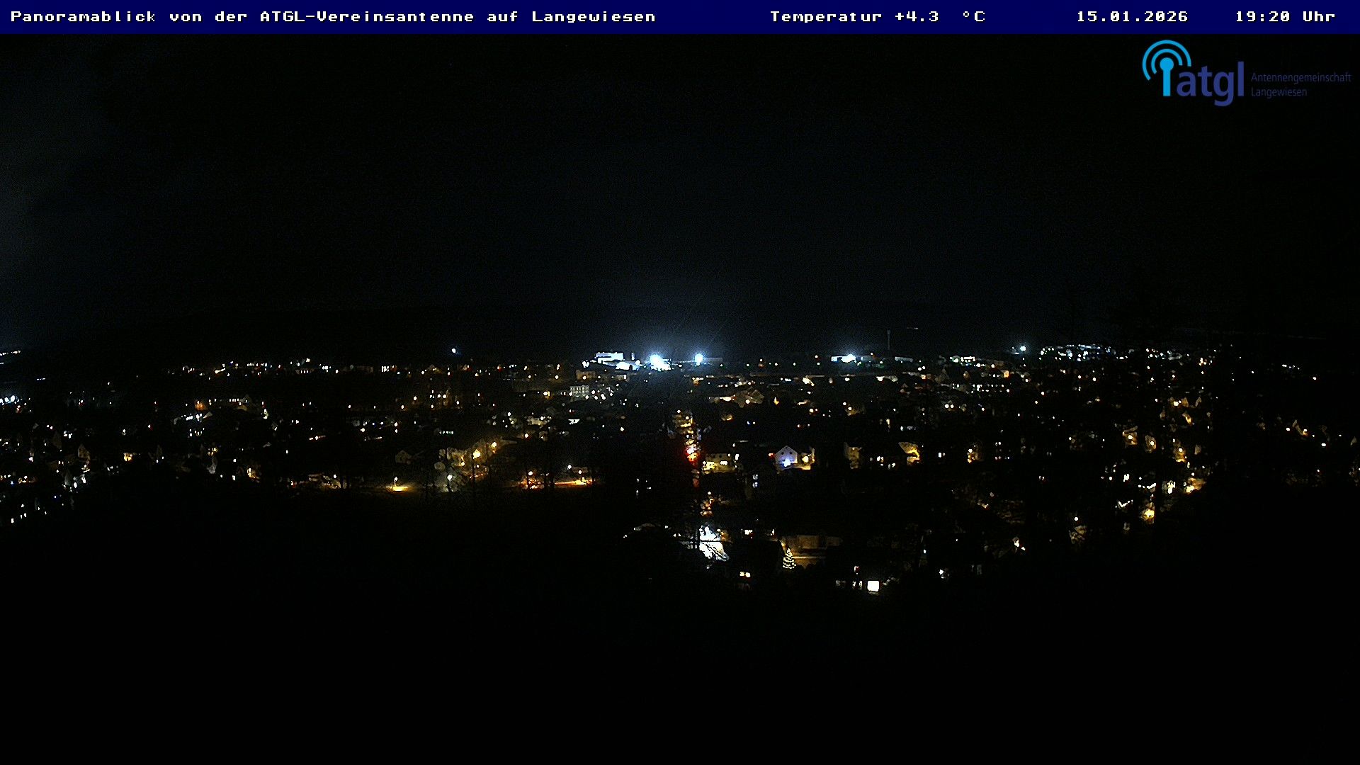 Live - Panoramablick vom Knieberg über Langewiesen