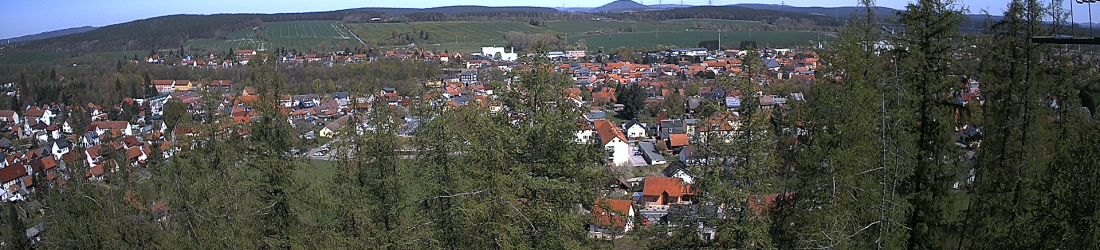 Live - Panoramablick vom Knieberg über Langewiesen