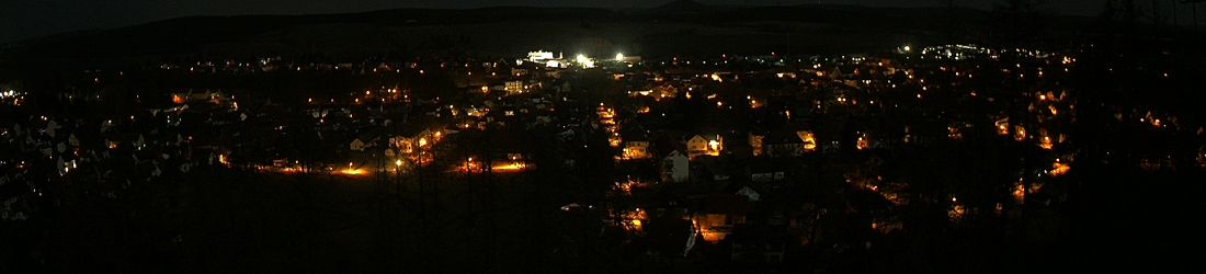 Live - Panoramablick vom Knieberg über Langewiesen