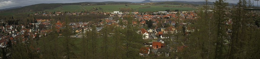 Live - Panoramablick vom Knieberg über Langewiesen