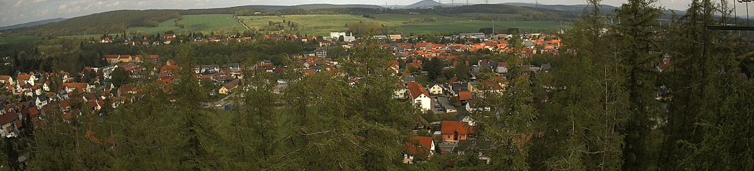 Live - Panoramablick vom Knieberg über Langewiesen
