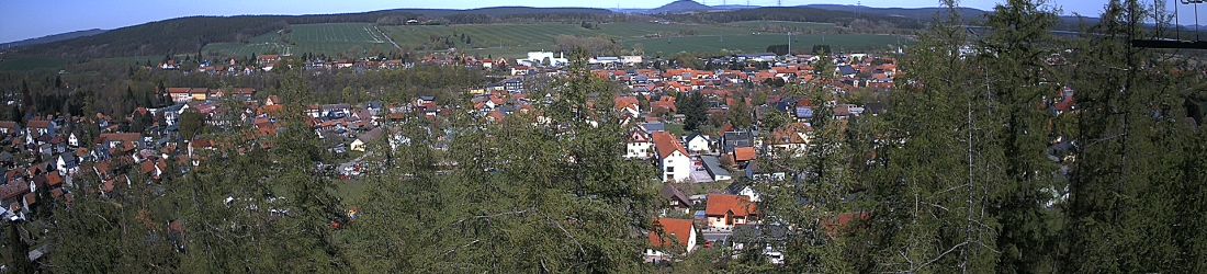 Live - Panoramablick vom Knieberg über Langewiesen